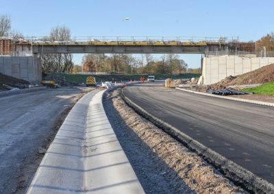 Concrete surface water channel drain looking west towards Manchester Airport (37)