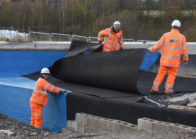 Geotextile membrane protecting bridge waterproofing (51)